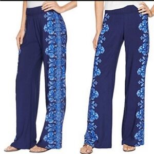 Lilly Pulitzer Bal Harbour Blue Palazzo Pants Size Small